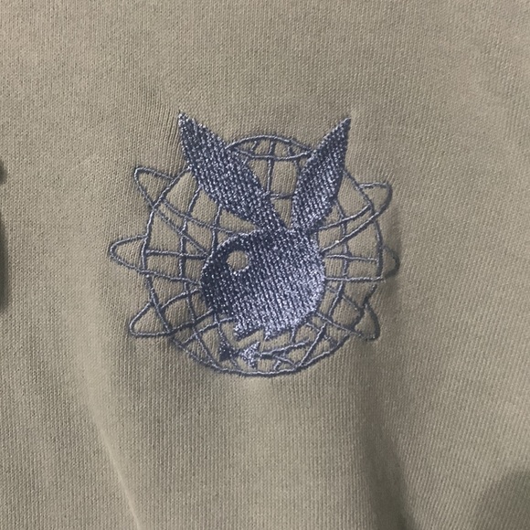 Embroidered Logo Playboy Hoodie - Picture 2 of 4